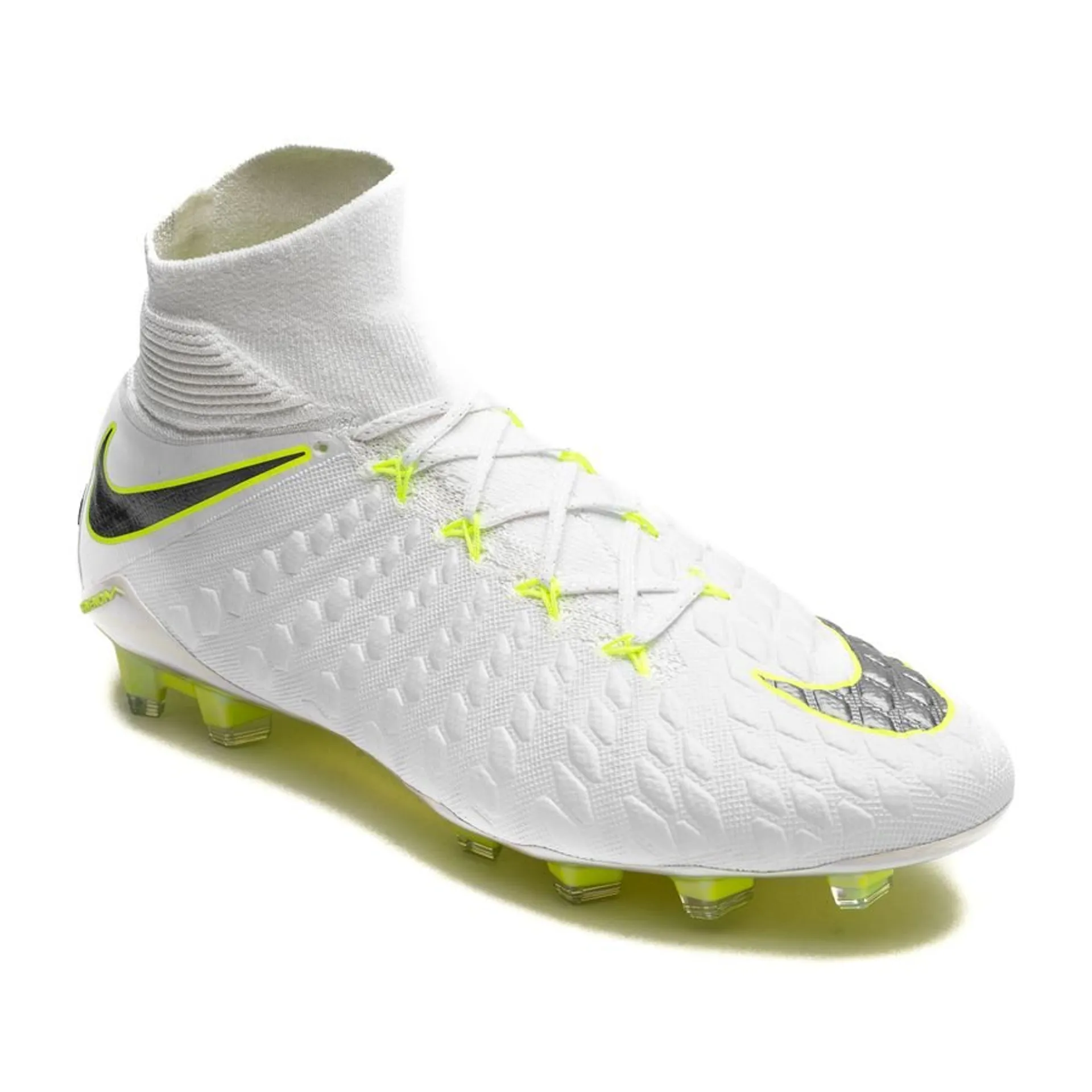 Nike Hypervenom Phantom 3 Elite DF FG Just Do It - White/Volt LIMITED EDITION